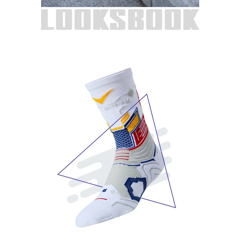 Professional Basketball  Socks Elite Basketball Sports Socks Protective Wicking  Men Outdoor Cycling Climbing Running