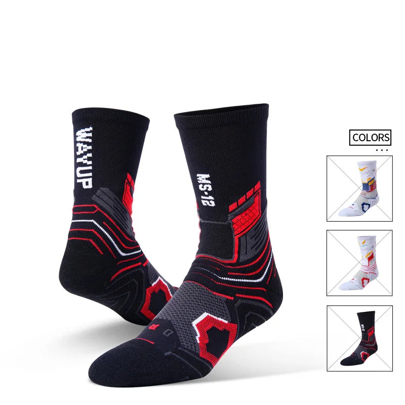 Professional Basketball  Socks Elite Basketball Sports Socks Protective Wicking  Men Outdoor Cycling Climbing Running