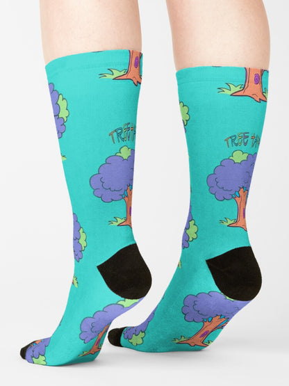 Tree Happy Custom Socks